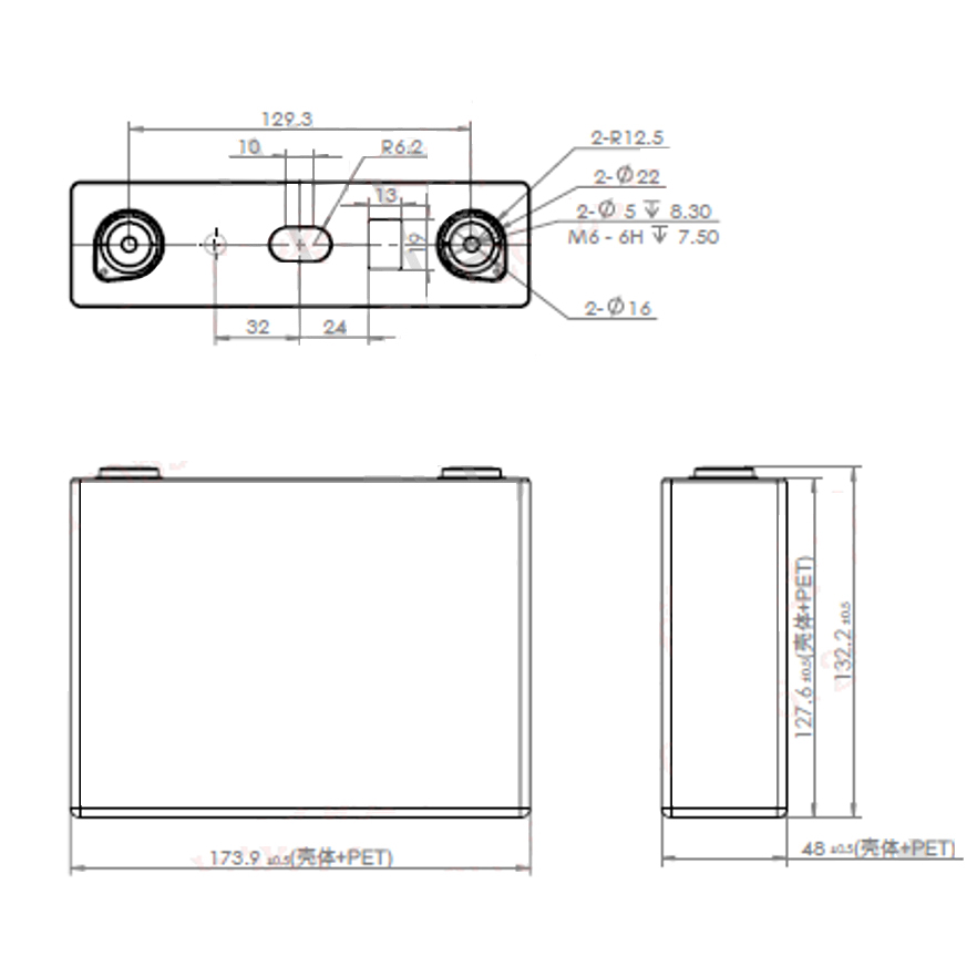 GFB 3.2V 100Ah prismatic LiFePO4 Battery Cell