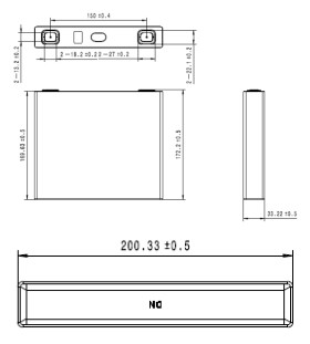 3.2V 100AH LiFePO4 Prismatic Battery