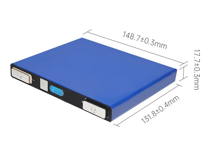 Dimension of EVE LF22K 3.2V 22Ah LiFePO4 Battery