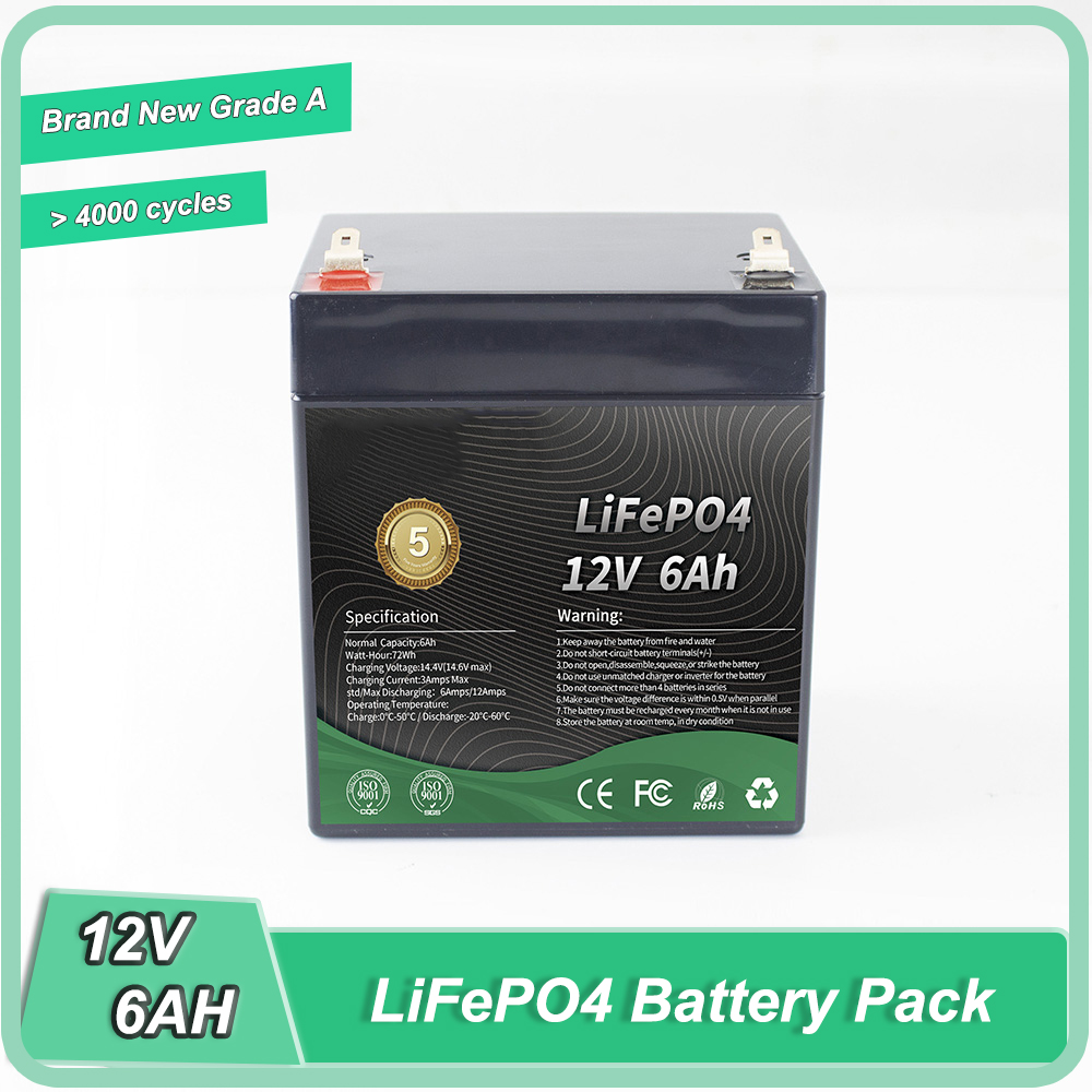 12V 6Ah/10Ah/15Ah LiFePO4 battery pack for energy storage system/ev/RV