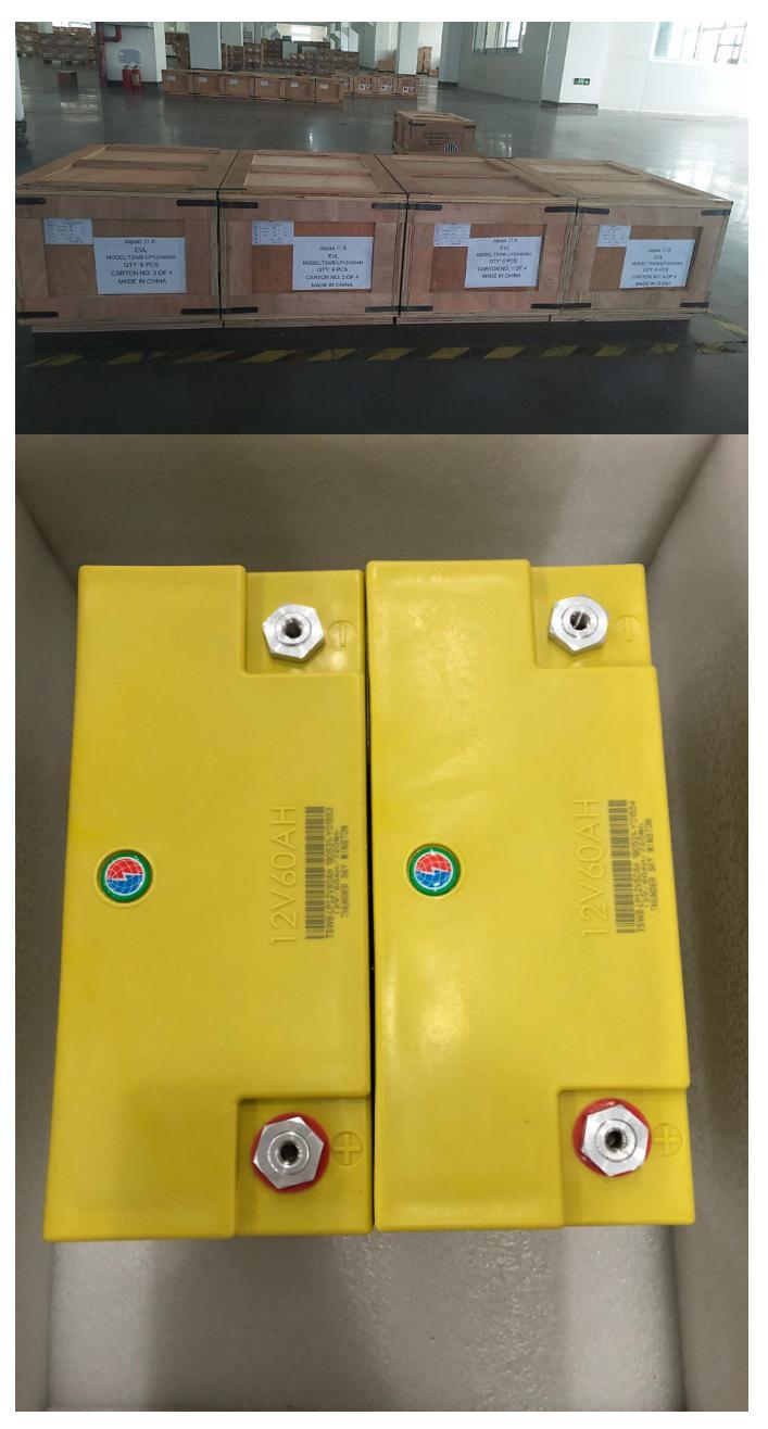 12V 60Ah Winston LiFePO4 Battery to Japan and Philippines