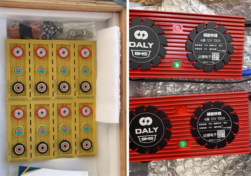 Shipment of Winston 3.2V 160Ah LiFeYPO4 Batteries and Daly 4S 100A Smart BMS to Italy