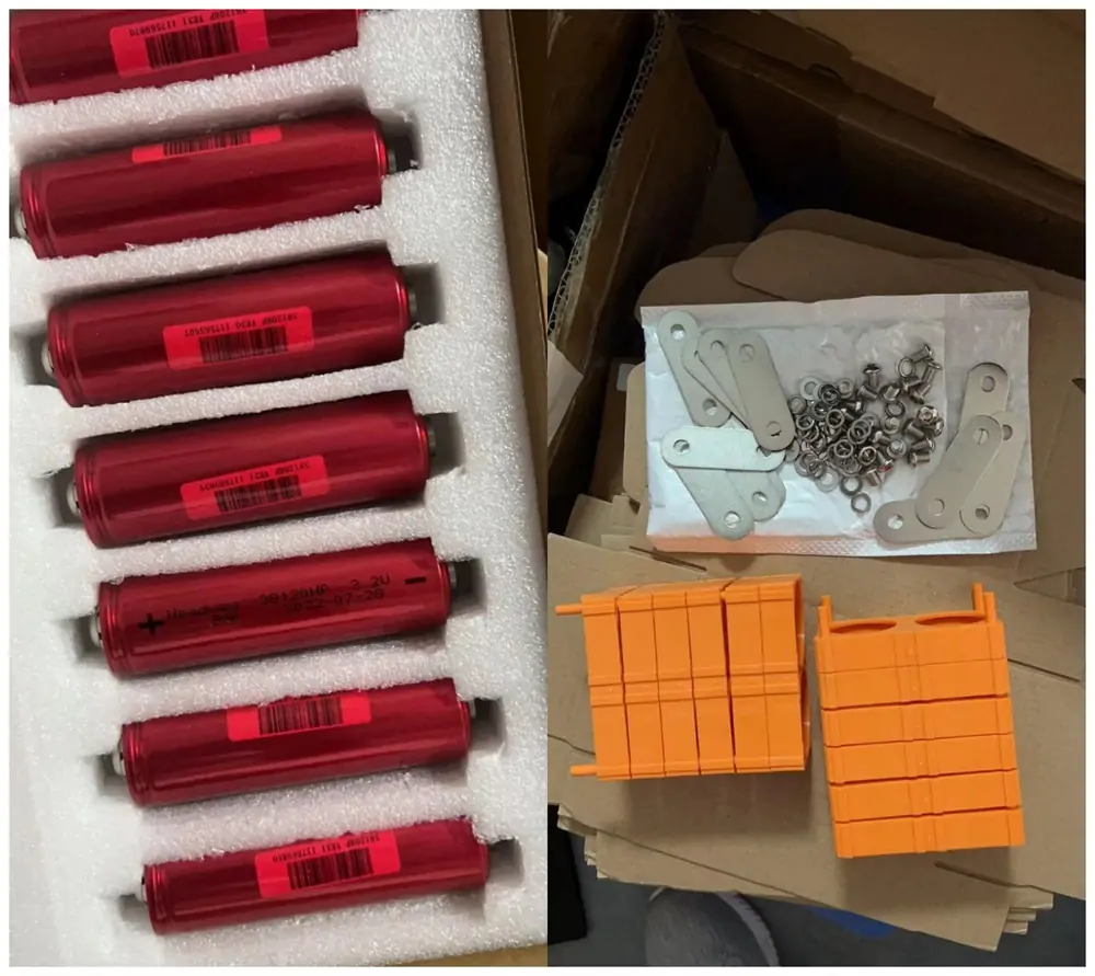 12 pcs Headway 38120HP 3.2V 8Ah LiFePO4 Batteries Shipped to France