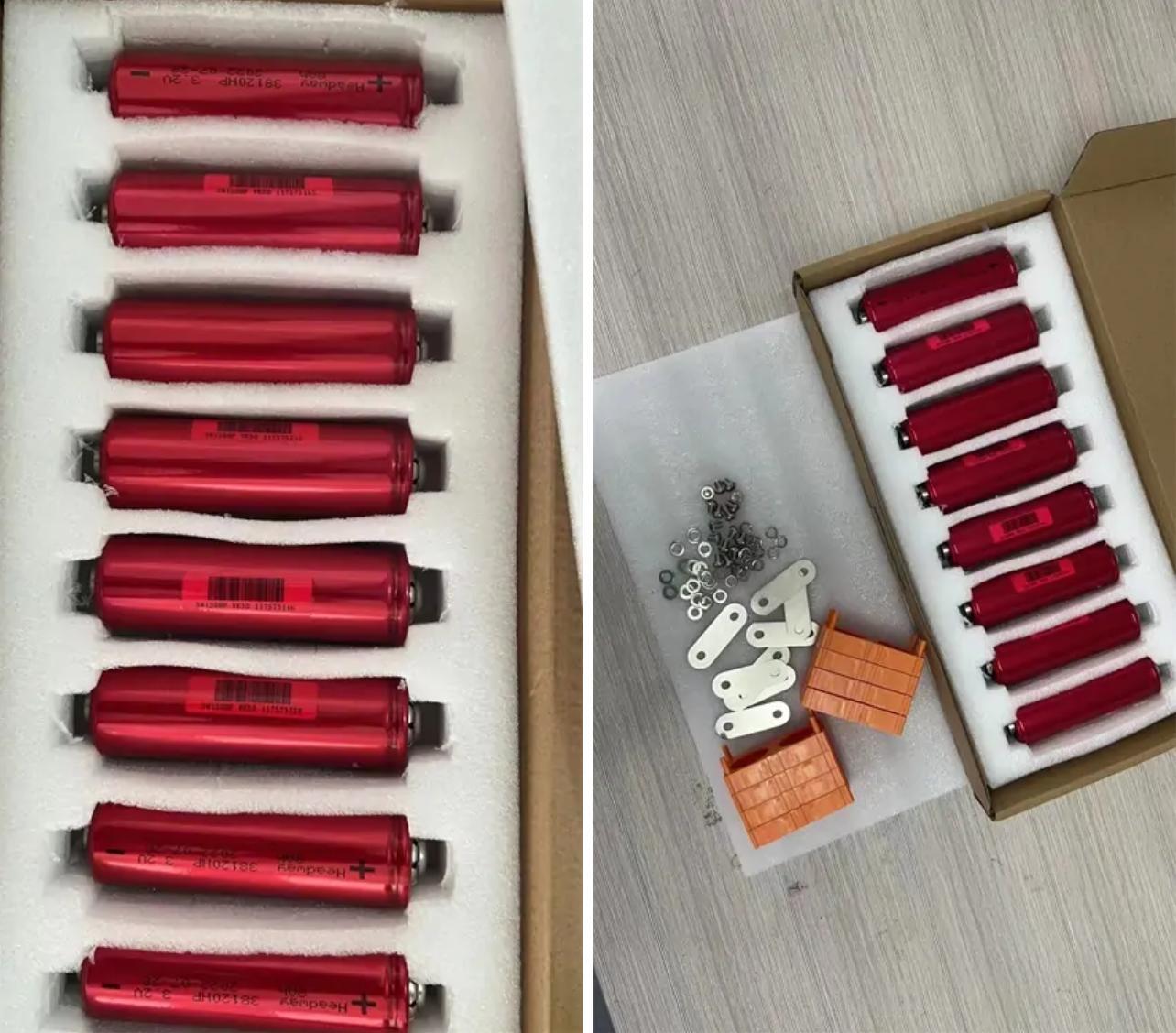 8 pcs Headway 38120HP 8Ah LiFePO4 Battery Cells Shipped to Canada