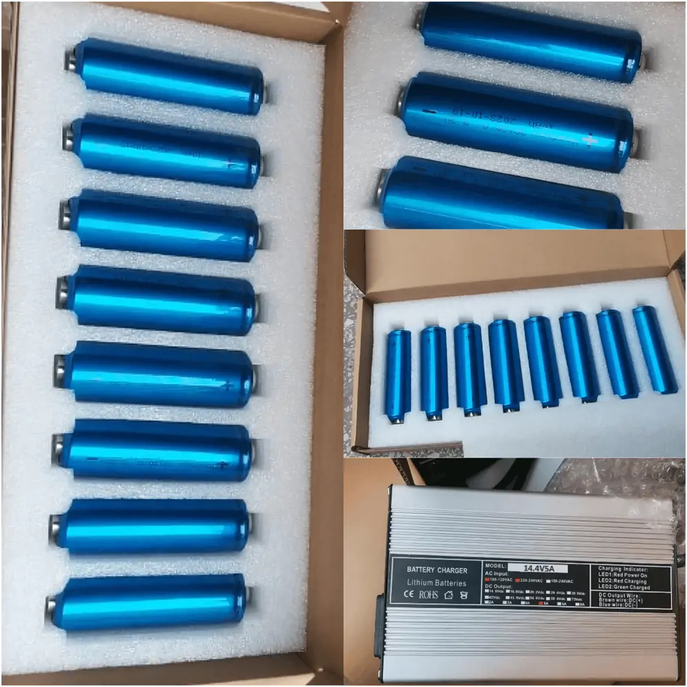 Headway 38120S 3.2V 10Ah LiFePO4 Batteries, Daly BMS, Chargers, and DC 12V 0.8A Fans Shipped to the USA