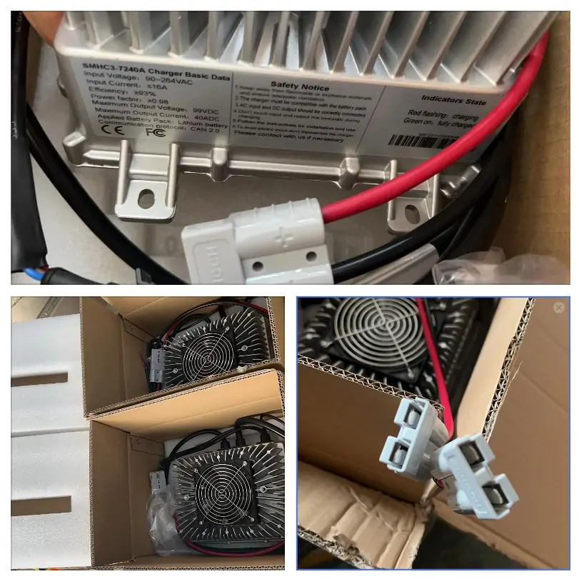 2 pcs 3.3kW Onboard Chargers Shipped to Colombia