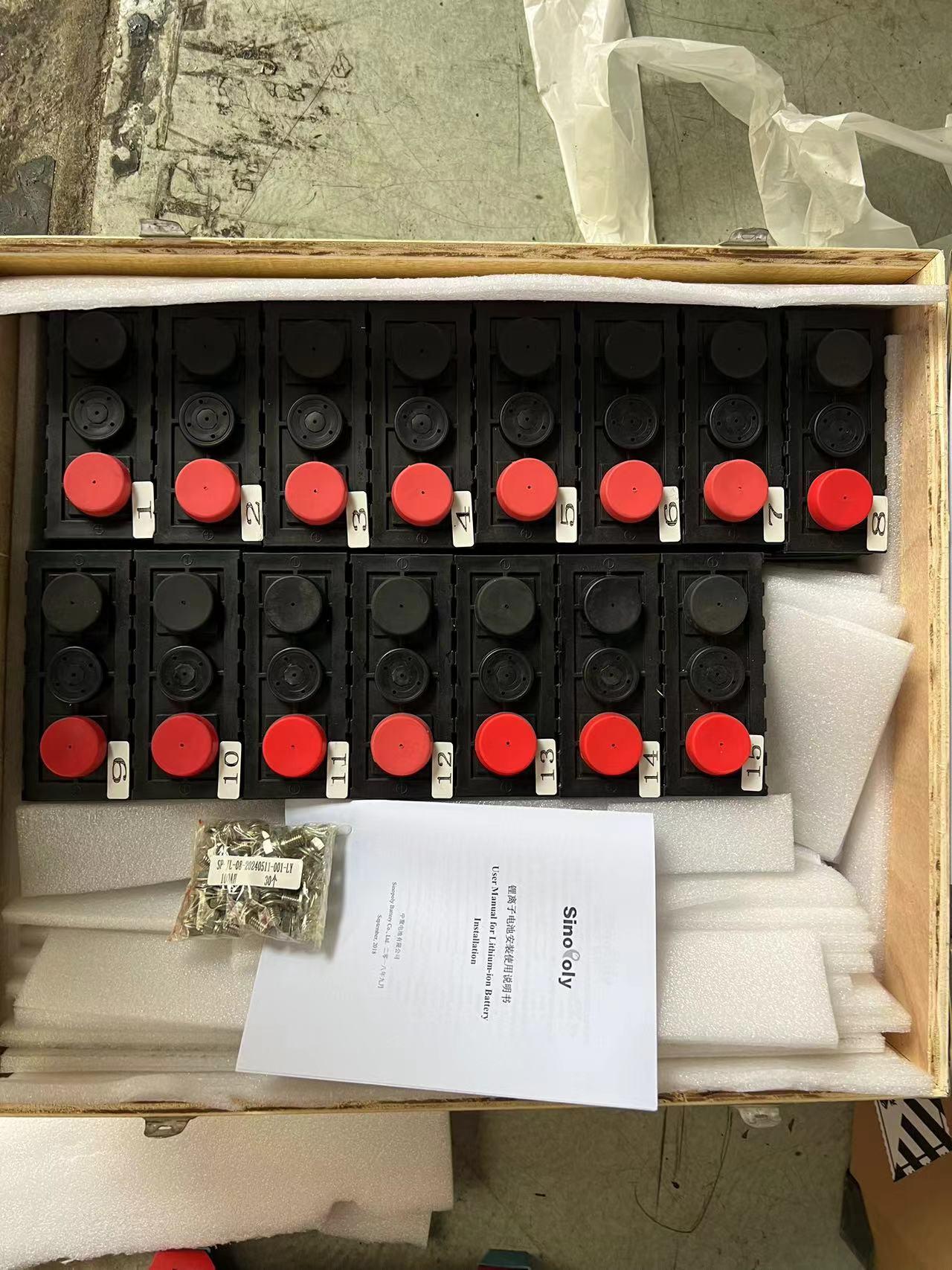 15 pcs Sinopoly 100Ah LiFePO4 Cells Shipped to Canada