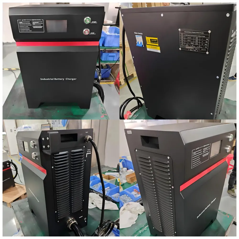 2 pcs 24V 200A Forklift Chargers for AGV Applications Shipped to Taiwan