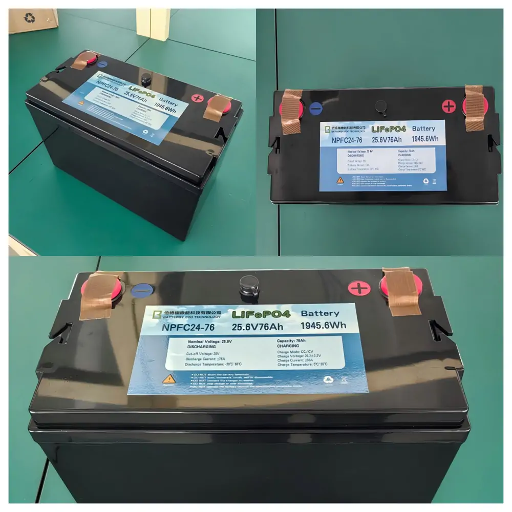 2 Pcs 25.6V 76Ah LiFePO4 Battery Packs Shipped to Taiwan