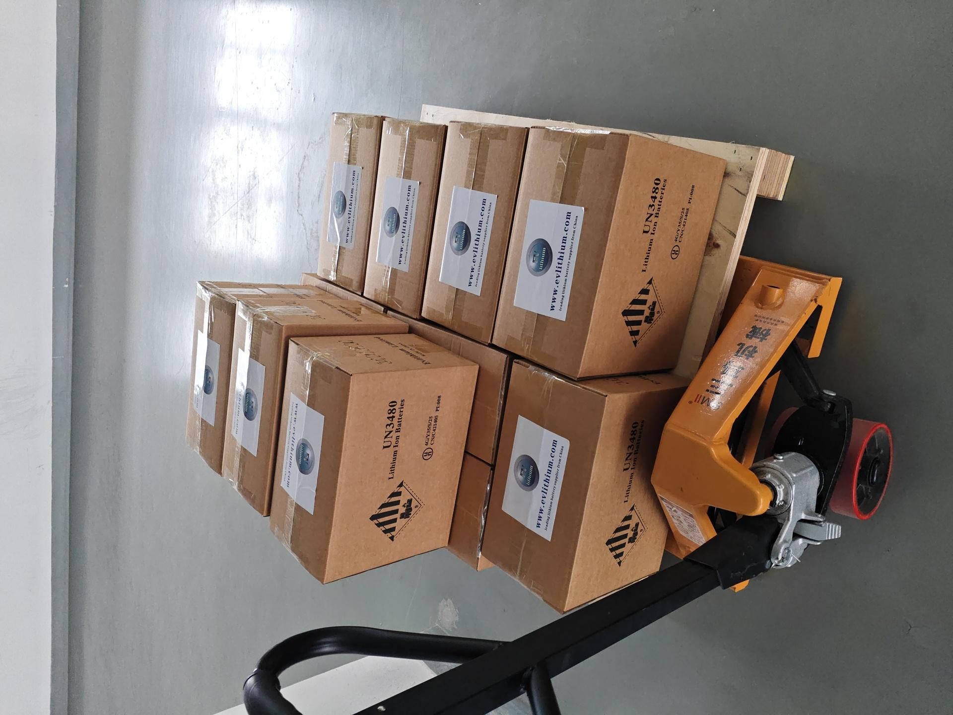 100 Pcs EVE LF100LA 100Ah LiFePO4 Batteries Shipped to France