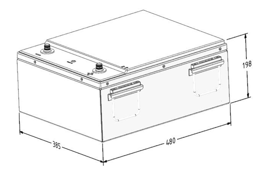 lifepo4 battery pack size