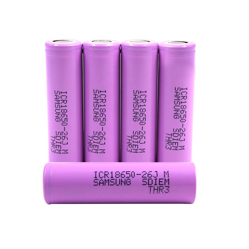 3.7V 2600mAh 18650 lithium Ion battery