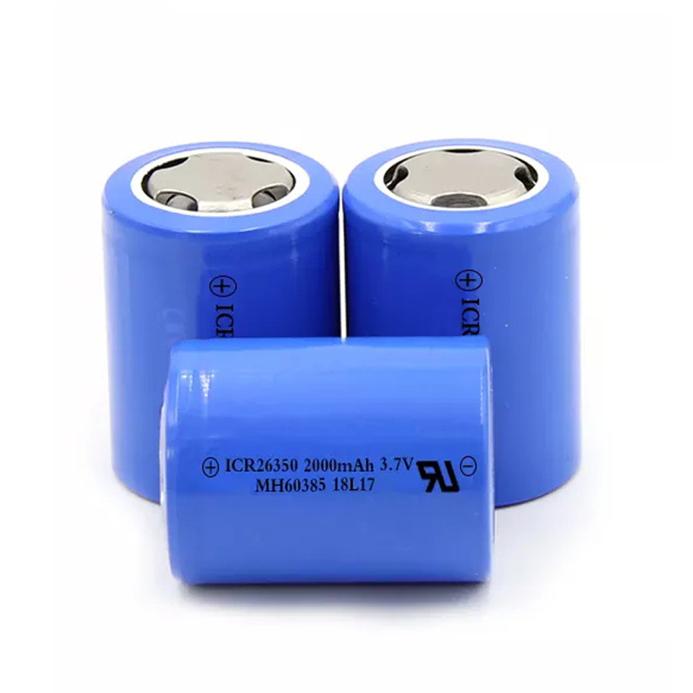 3.7V 2000mah 26350 Cylindrical Lithium ion Battery