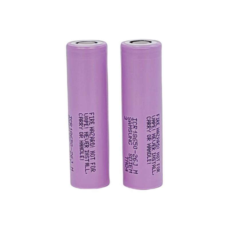 samsung 18650 icr18650 26j 3.6v 2600mah lithium ion rechargeable battery cell
