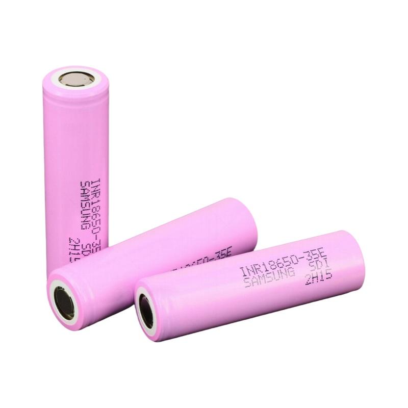 samsung inr18650-35e 3.6v 3500mah lithium ion rechargeable cell
