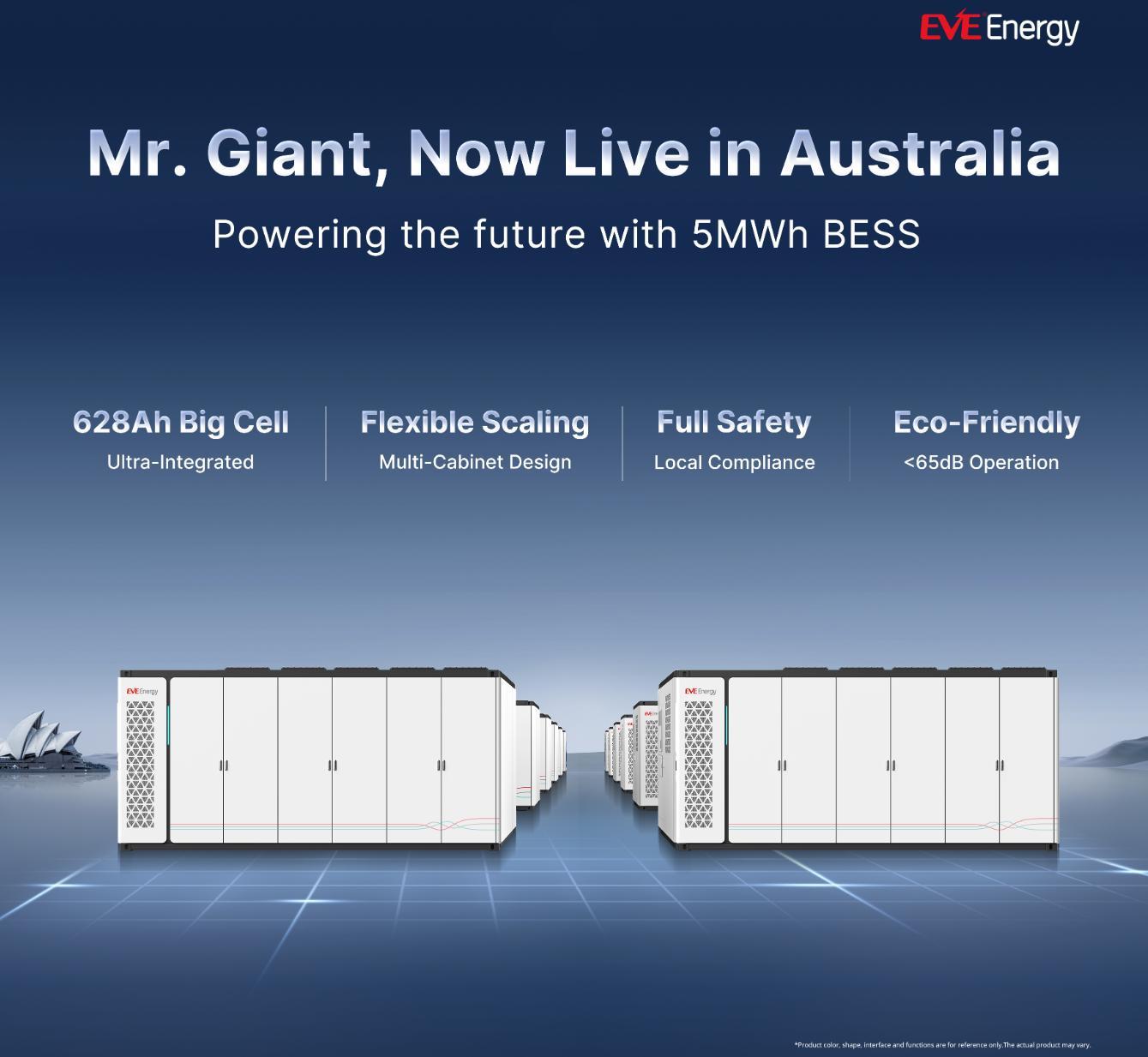 EVE Energy Launches Mr Giant Energy Storage System in Australia