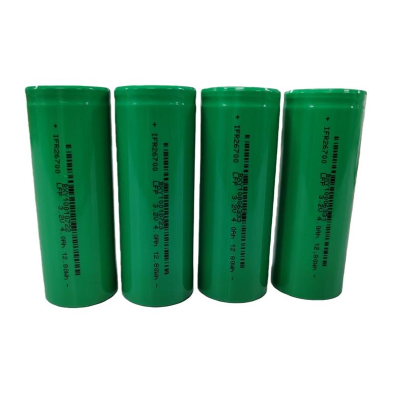 3.2V 4000mAh 26700 Cylindrical LiFePO4 Battery Cell