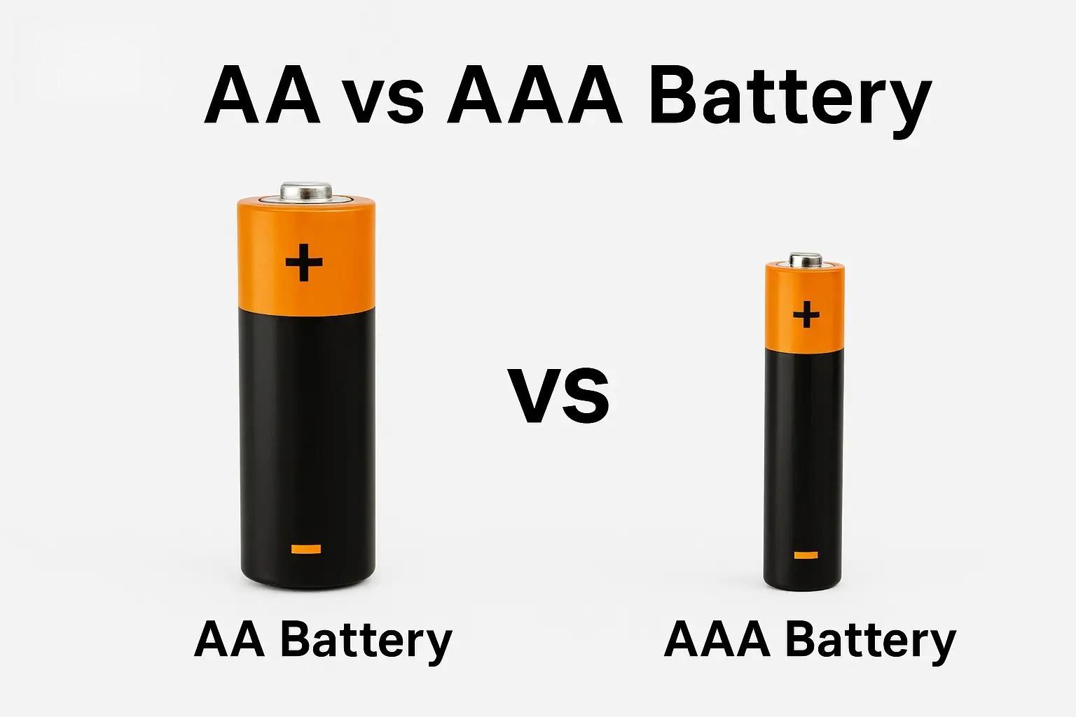AA vs AAA Battery