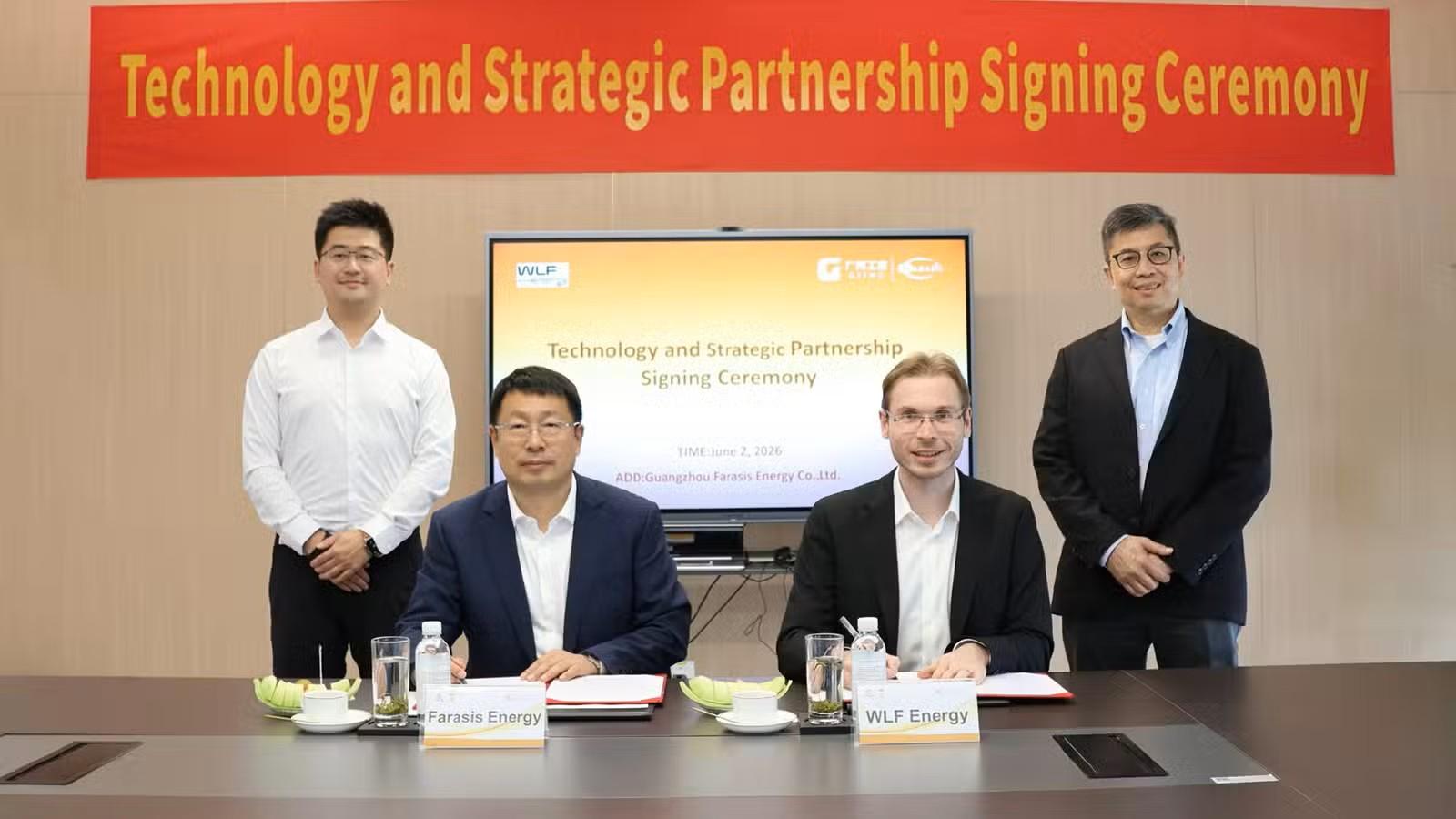 Farasis Energy Signs Strategic Agreement with WLF Energy