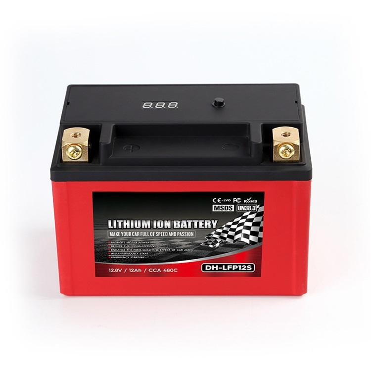 12.8V 12Ah LiFePO4 Motorcycle Battery
