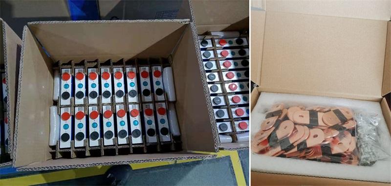EVE LF105 3.2 V 105Ah LiFePO4 Batteries, bolts and busbars
