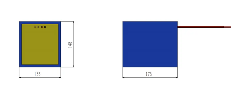 dimensions of 36V 14Ah LiFePO4 battery pack
