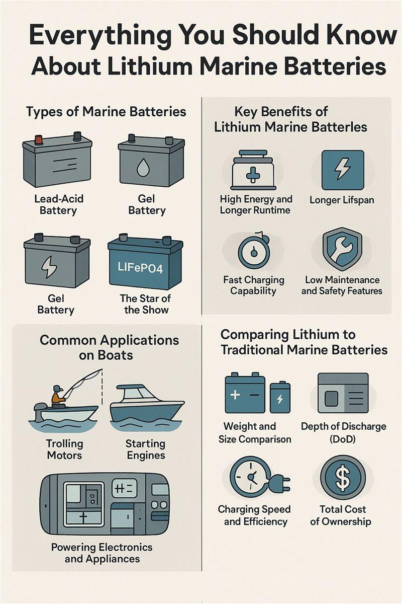 Everything You Should Know About Lithium Marine Batteries