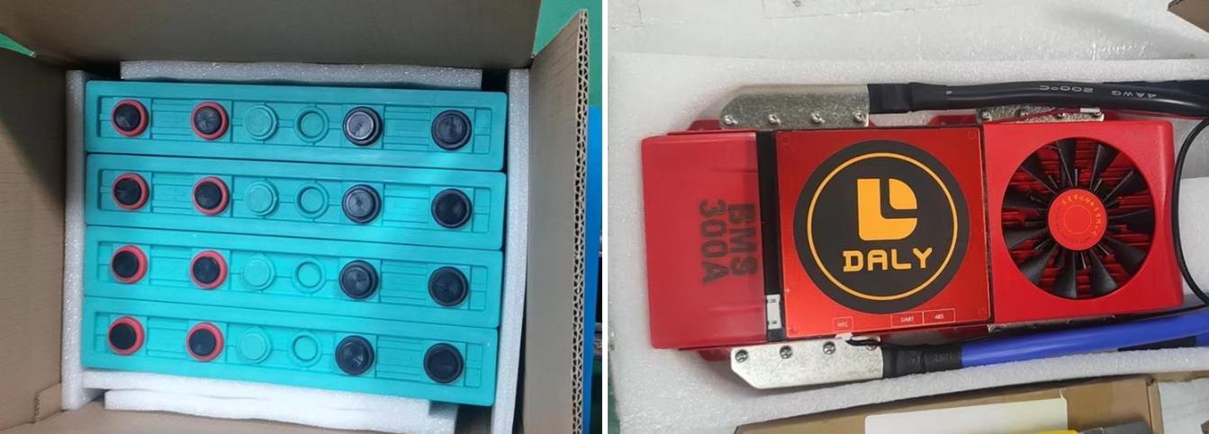 GBS 3.2V 300Ah LiFePO4 Battery and Daly 4S 12V 300A Smart BMS