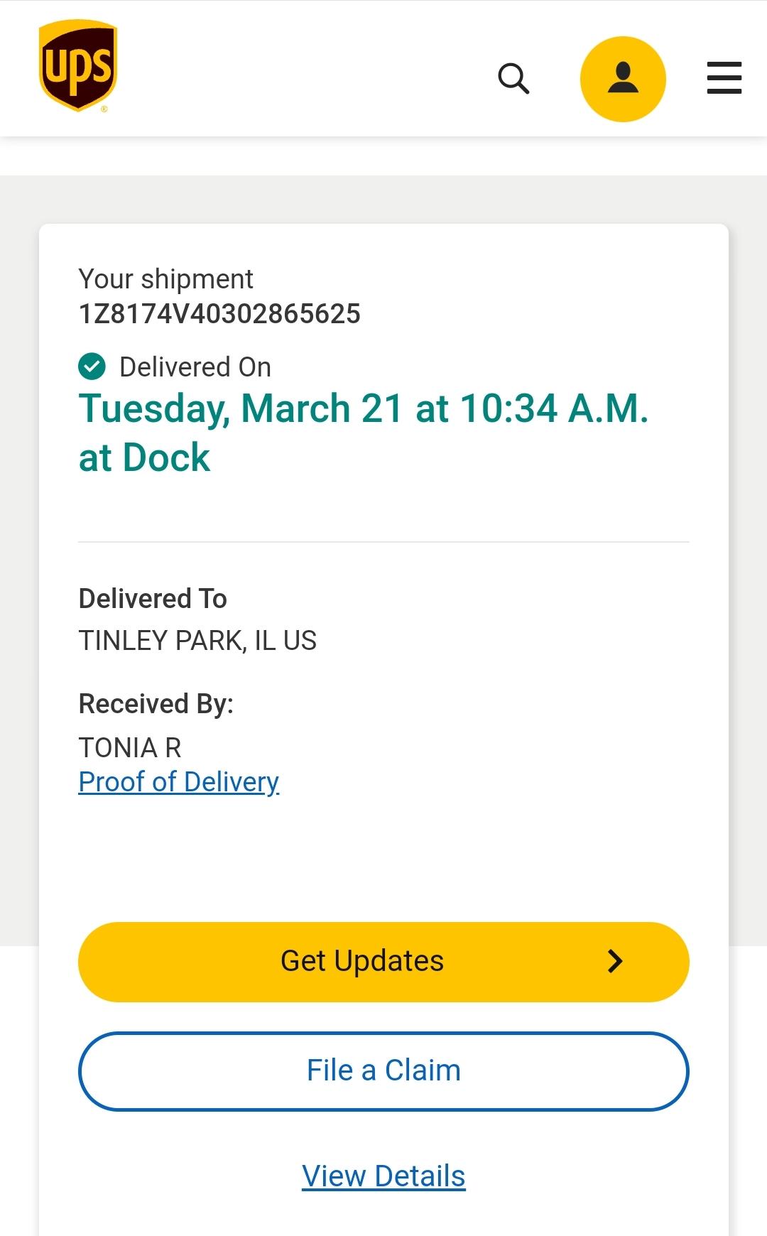2.4V 1300mAh LTO Cell UPS shipment tracking page
