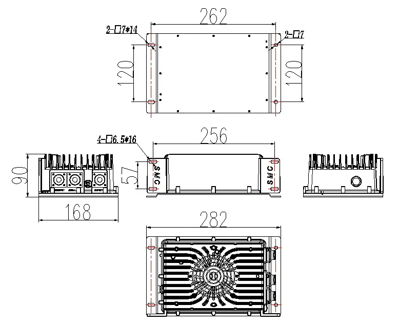 2kW OBC Dimension