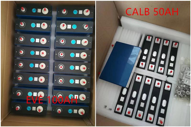 CALB 50Ah NMC Battery and EVE 100Ah LiFePO4 Battery