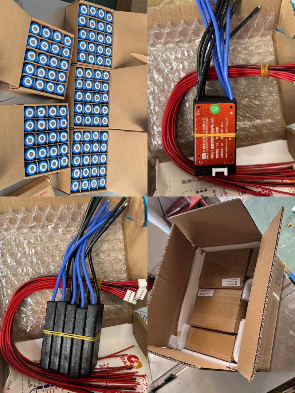 32700 3.2V 6000mAh LiFePO4 Battery Cell and 4S 15A Daly BMS