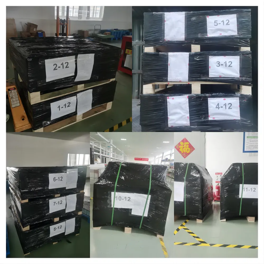 batteries were placed on pallets
