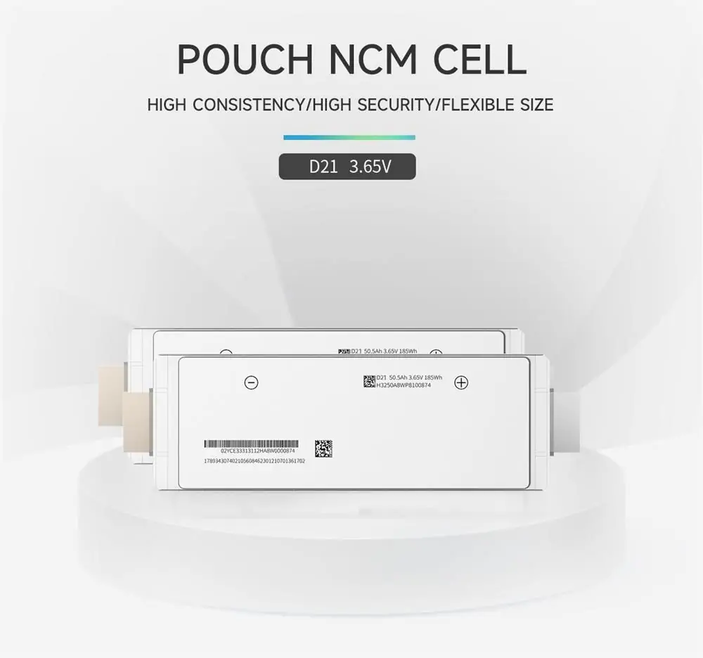 EVE 3.65V 50.5Ah NMC Pouch Cell