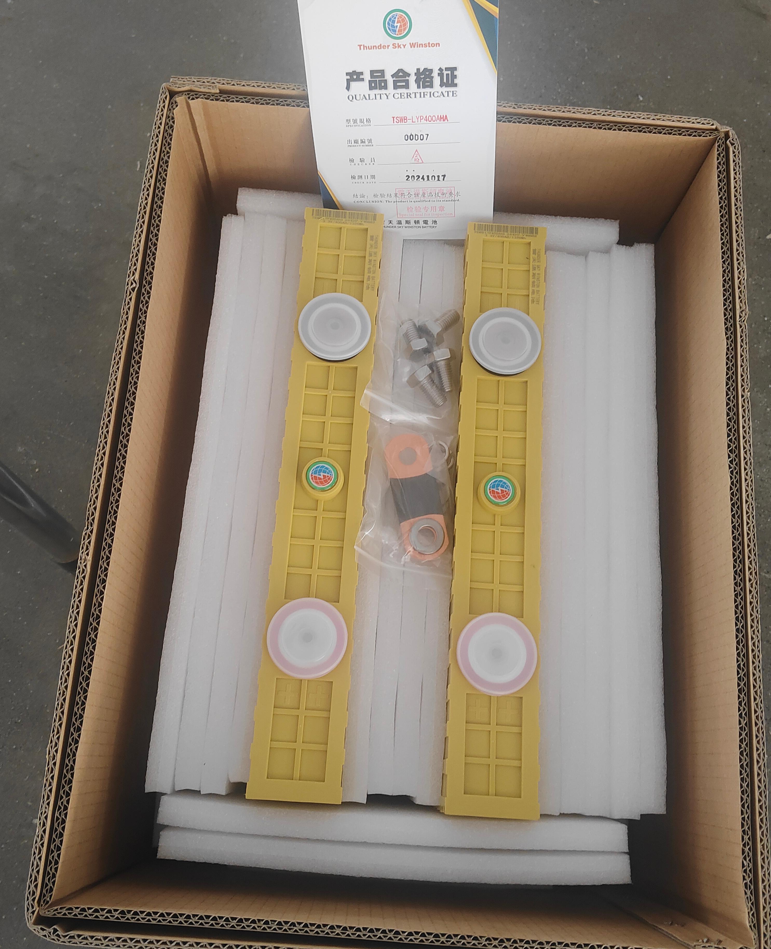 Winston 3.2V 400Ah LiFePO4 Battery Cell Packing Details