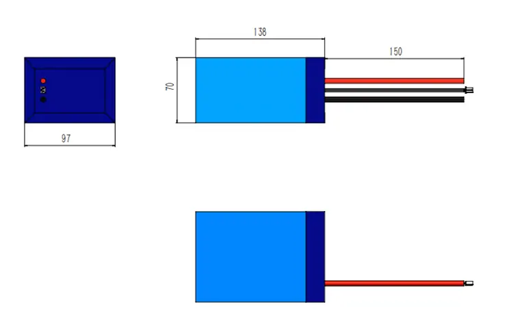 24V 8Ah battery pack dimensions