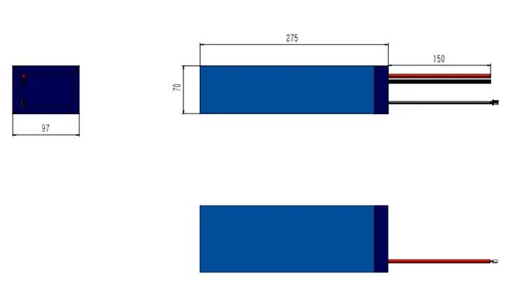 24V 16Ah battery pack dimensions