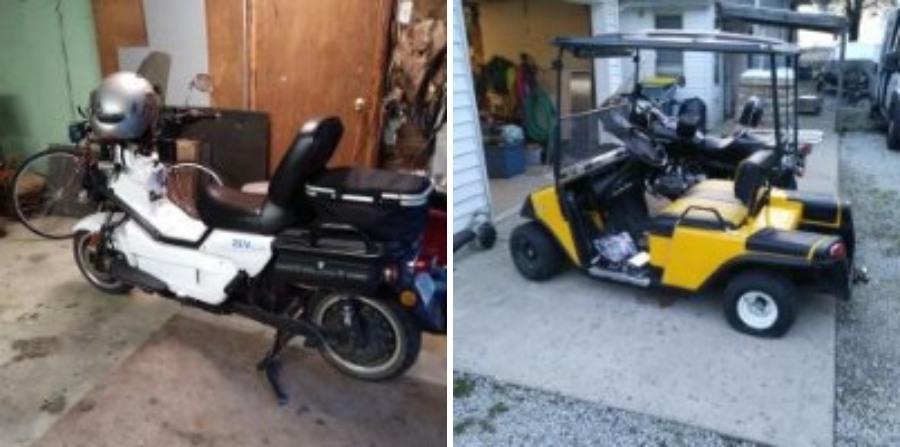 electric two-wheeler and electric golf cart