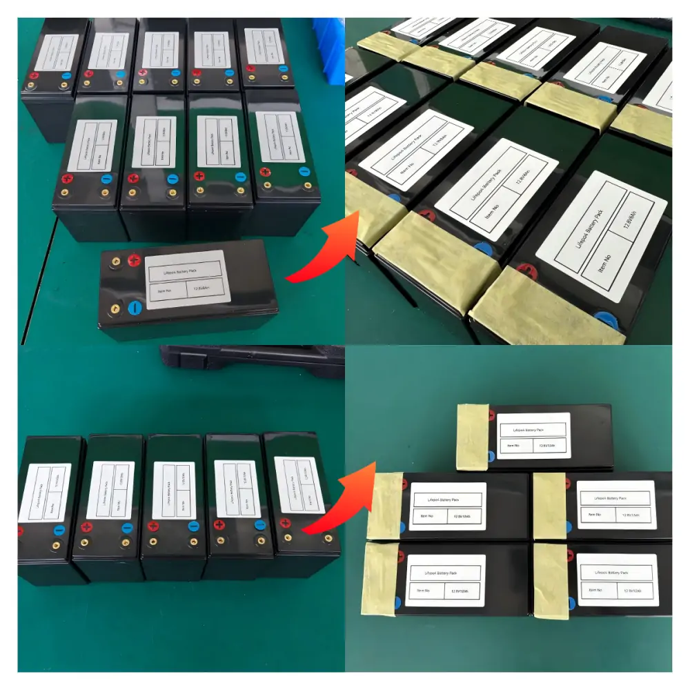 12.8V 8Ah LiFePO4 battery pack and 12.8V 12Ah LiFePO4 battery pack