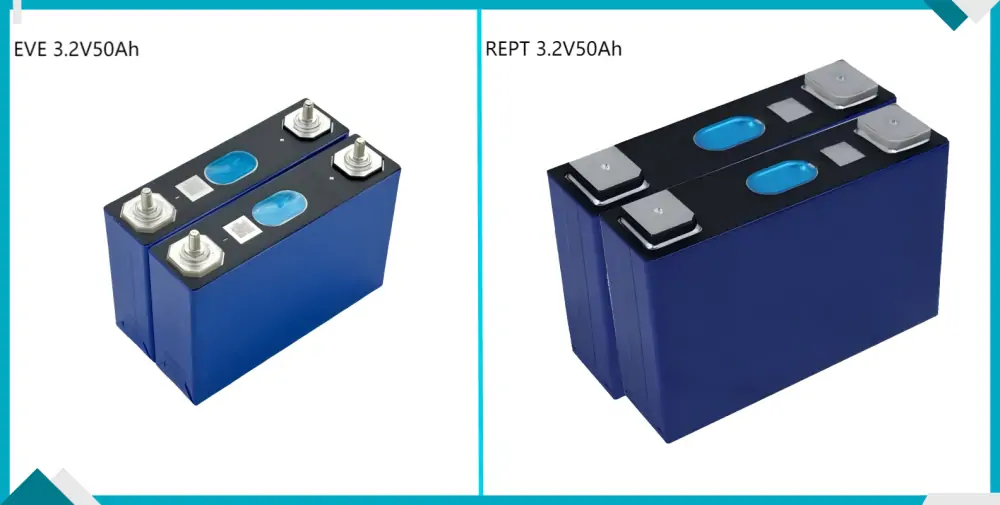 EVE LF50L 3.2V 50Ah LiFePO4 Cell and REPT 3.2V 50Ah LiFePO4 Cell