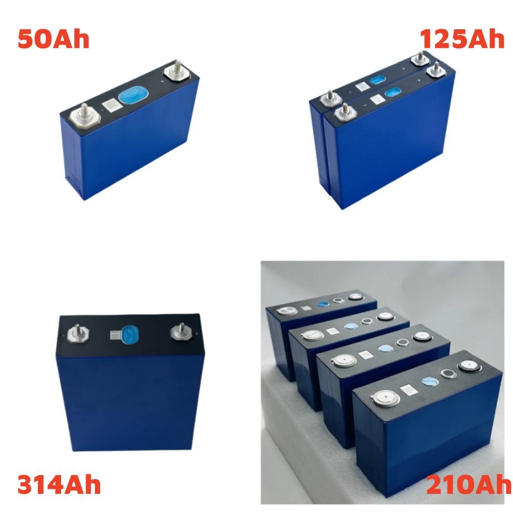3.2V 50Ah, 125Ah, 314Ah LiFePO4 Cell and 3.1V 210Ah Sodium-ion Cell